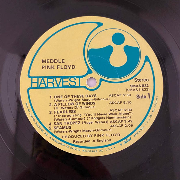 Used Vinyl Pink Floyd – Meddle LP USED VG++/VG 1971 Pressing J033124-13