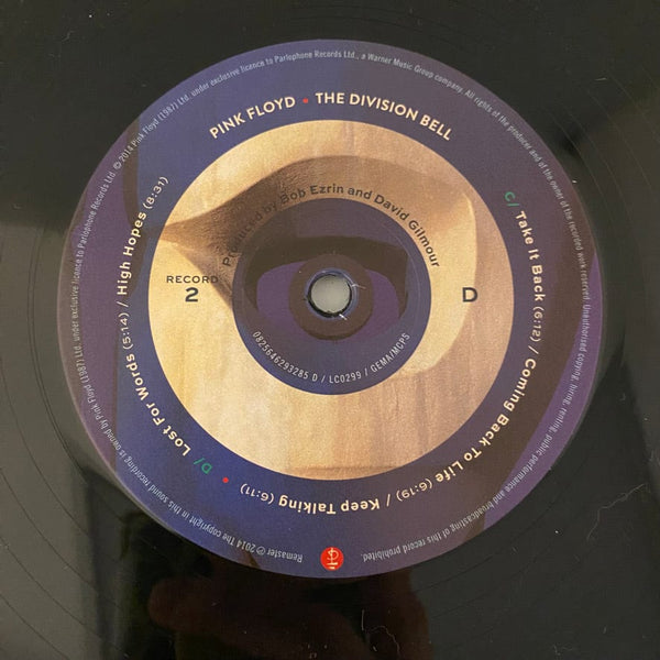 Used Vinyl Pink Floyd – The Division Bell Deluxe Edition 3LP Box Set USED VG+/G+ w/ CD Blu-Ray 2x7" J021524-01