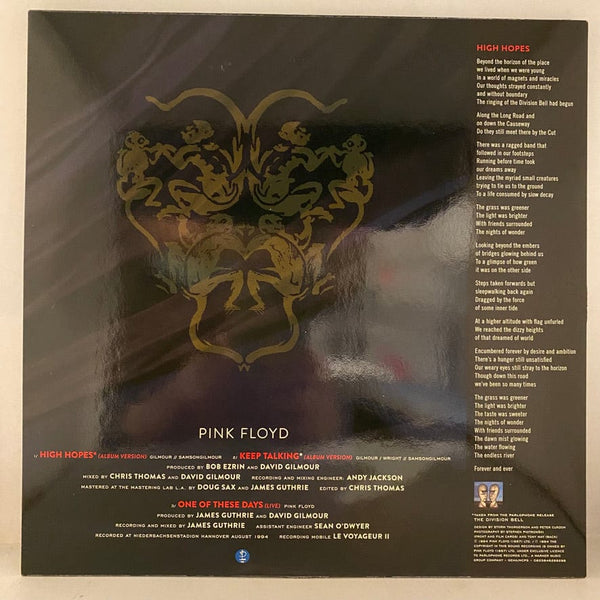 Used Vinyl Pink Floyd – The Division Bell Deluxe Edition 3LP Box Set USED VG+/G+ w/ CD Blu-Ray 2x7" J021524-01