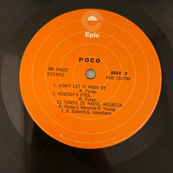 Used Vinyl Poco – Poco LP USED VG++/VG+ 1973 Pressing J092824-11