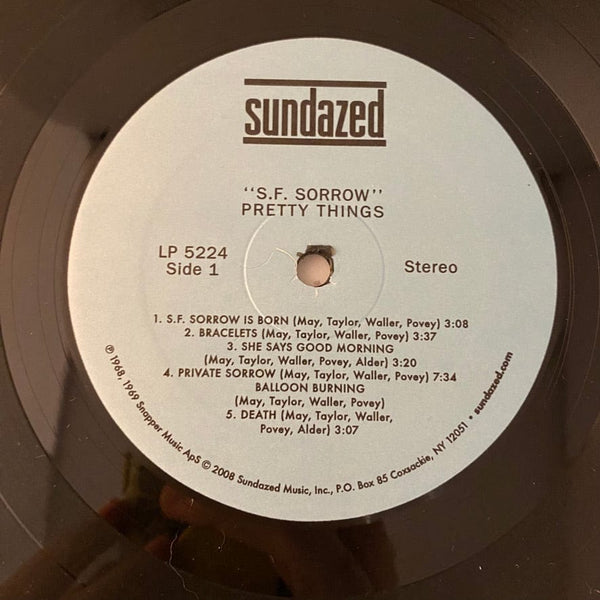 Used Vinyl Pretty Things – S.F. Sorrow LP USED NM/VG+ 2008 Sundazed Pressing J081824-05