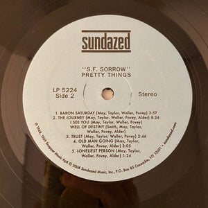 Used Vinyl Pretty Things – S.F. Sorrow LP USED NM/VG+ 2008 Sundazed Pressing J081824-05