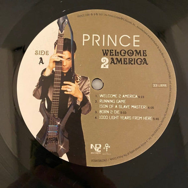Used Vinyl Prince – Welcome 2 America 2LP USED VG++/VG++ Side D Etching J012624-05