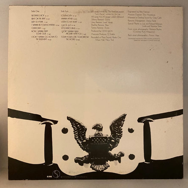 Used Vinyl Ramones – Ramones LP USED VG+/VG 2001 Pressing J081824-16
