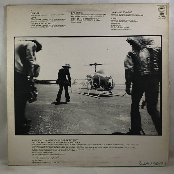 Used Vinyl Randy California - Kapt. Kopter And The (Fabulous) Twirly Birds LP UK Import VG-G USED 12103