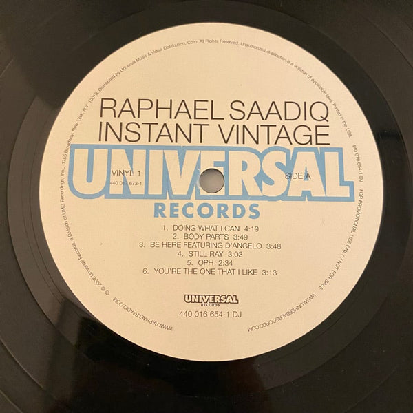 Used Vinyl Raphael Saadiq – Instant Vintage 2LP USED VG++/VG+ 2002 Promo Copy J070524-15
