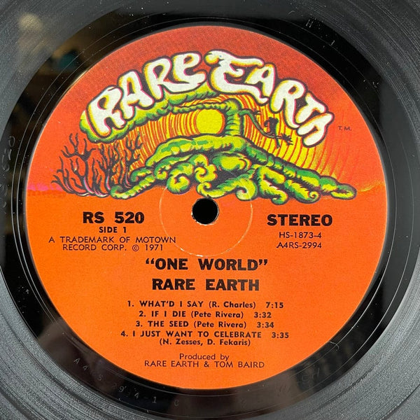 Used Vinyl Rare Earth - One World LP VG++/VG++ VINYL USED W051322-05