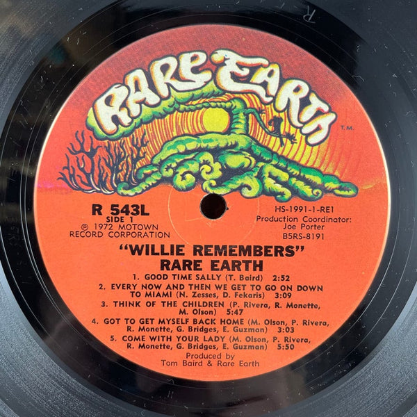 Used Vinyl Rare Earth - Willie Remembers LP VG++/VG+ VINYL USED W051322-03