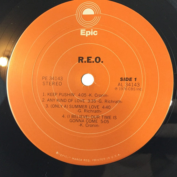 Used Vinyl REO Speedwagon - R.E.O. LP VG++-VG+ USED 6225