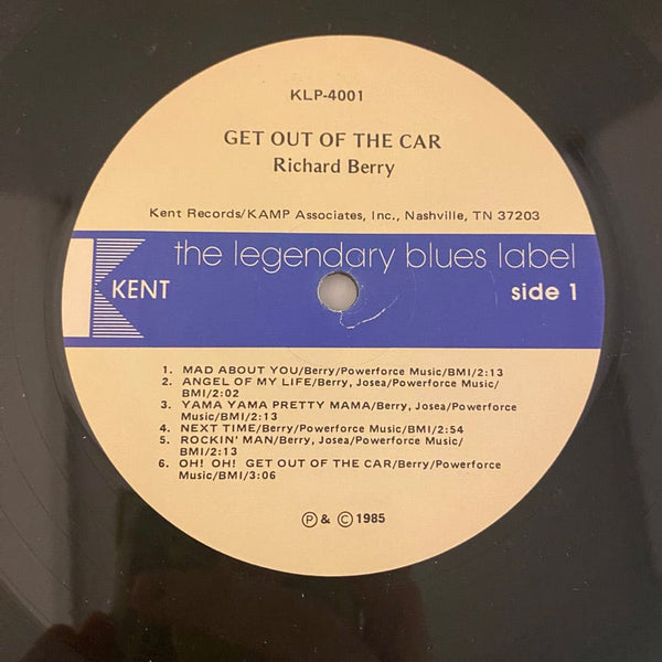 Used Vinyl Richard Berry – Get Out Of The Car LP USED NM/VG+ 1985 Pressing J070724-14