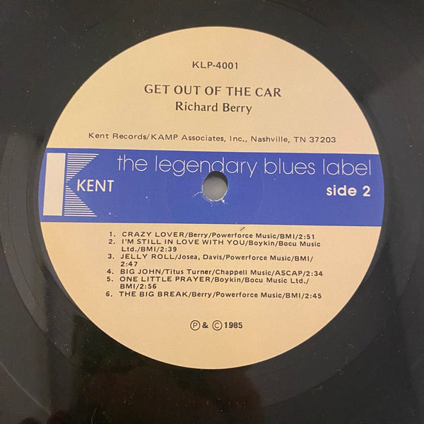 Used Vinyl Richard Berry – Get Out Of The Car LP USED NM/VG+ 1985 Pressing J070724-14