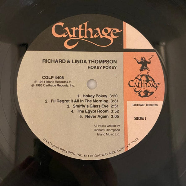 Used Vinyl Richard & Linda Thompson – Hokey Pokey LP USED VG++/VG++ 1983 Pressing J101324-10