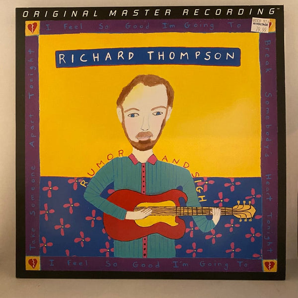 Used Vinyl Richard Thompson – Rumor And Sigh 2LP USED NM/VG++ 2017 MFSL 180 Gram Numbered J101324-19