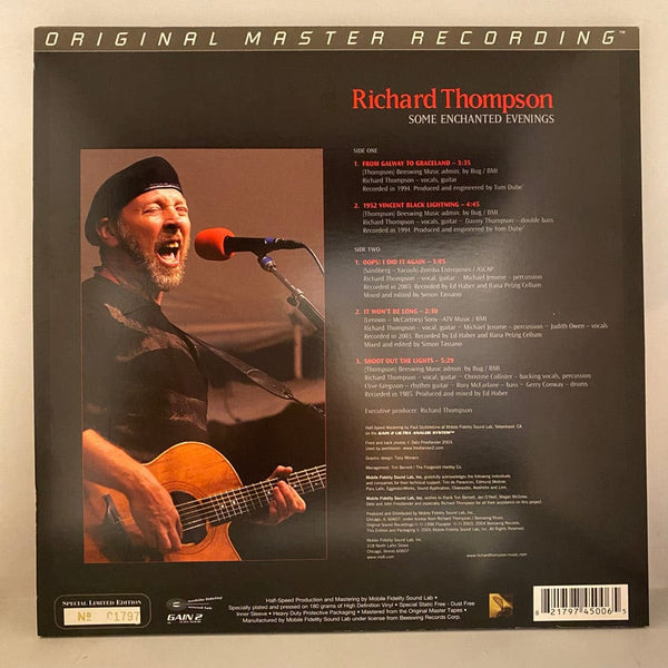 Used Vinyl Richard Thompson – Some Enchanted Evenings LP USED NM/VG++ MFSL 45 RPM Numbered J101324-14