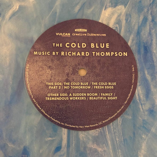 Used Vinyl Richard Thompson – The Cold Blue 2LP USED NM/VG++ Blue Vinyl RSD J101324-01