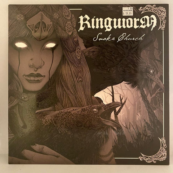 Used Vinyl Ringworm – Snake Church LP USED VG+/VG++ Black & White Split w/ Splatter J072023-12