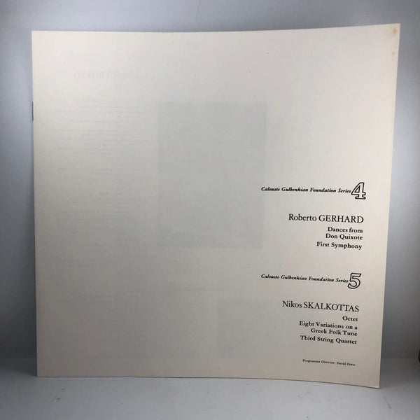 Used Vinyl Roberto Gerhard, Antal Dorati - Dances from Don Quixote/First Symphony LP NM/VG+ USED I010222-015