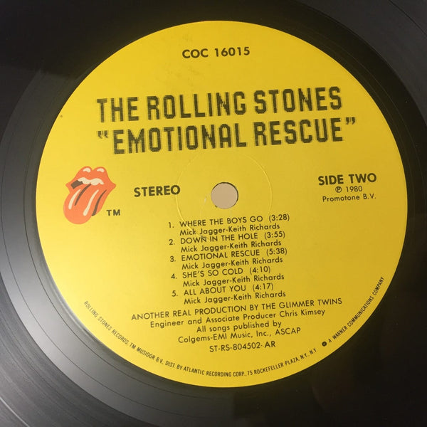 Used Vinyl Rolling Stones - Emotional Rescue LP Includes Poster VG++-VG++ USED 8338