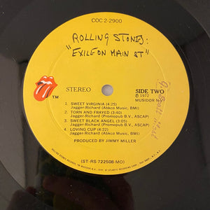 Used Vinyl Rolling Stones – Exile On Main St 2LP USED VG+VG+ 1972 Pressing w/ Postcards J060224-16