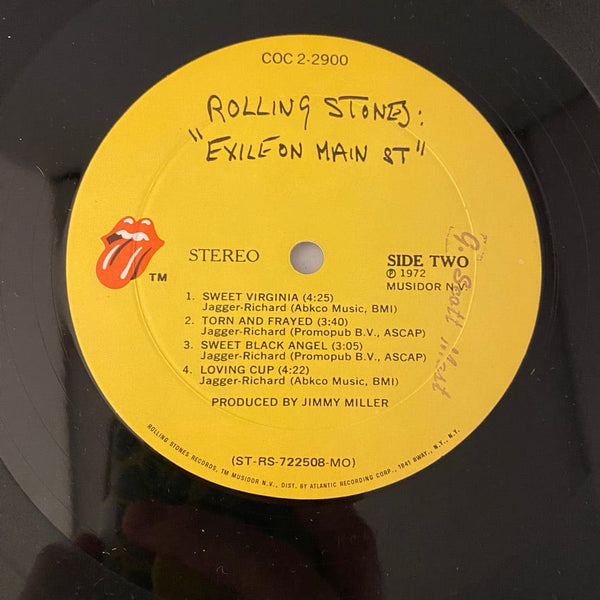 Used Vinyl Rolling Stones – Exile On Main St 2LP USED VG+VG+ 1972 Pressing w/ Postcards J060224-16
