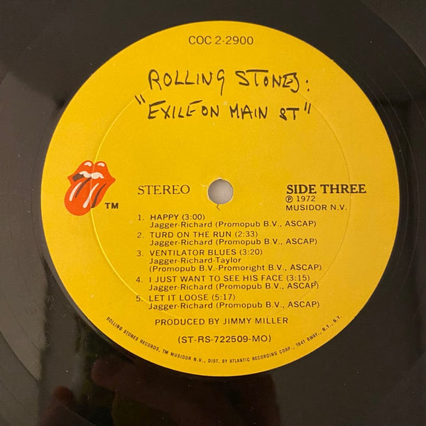 Used Vinyl Rolling Stones – Exile On Main St 2LP USED VG+VG+ 1972 Pressing w/ Postcards J060224-16