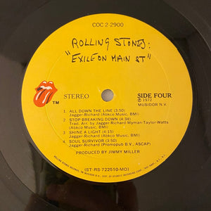 Used Vinyl Rolling Stones – Exile On Main St 2LP USED VG+VG+ 1972 Pressing w/ Postcards J060224-16