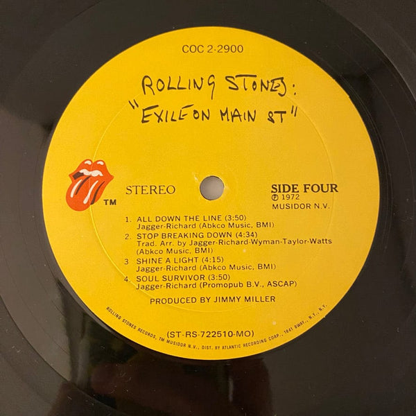 Used Vinyl Rolling Stones – Exile On Main St 2LP USED VG+VG+ 1972 Pressing w/ Postcards J060224-16