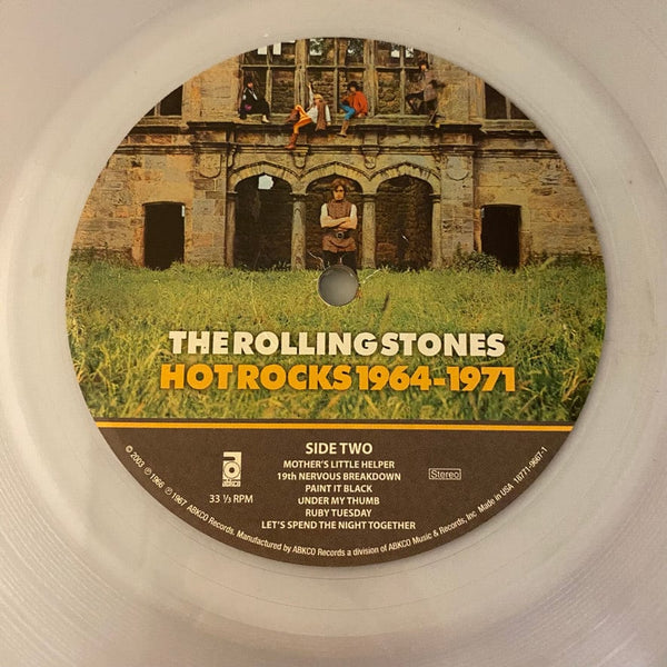 Used Vinyl Rolling Stones – Hot Rocks 1964-1971 2LP USED NM/NM Clear Vinyl 180 Gram J080924-05
