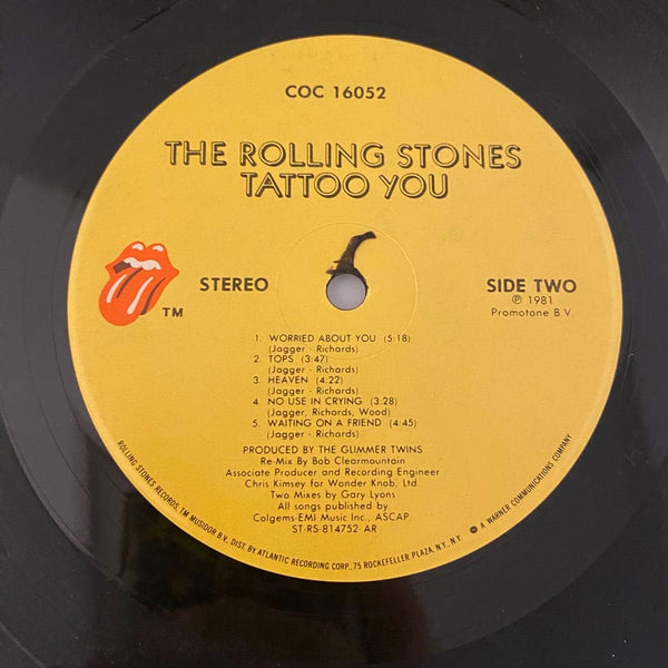 Used Vinyl Rolling Stones – Tattoo You LP USED VG++/NM J072824-06