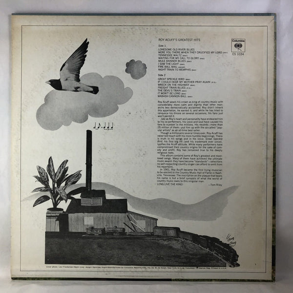 Used Vinyl Roy Acuff - Greatest Hits LP VG++-VG++ USED 10023