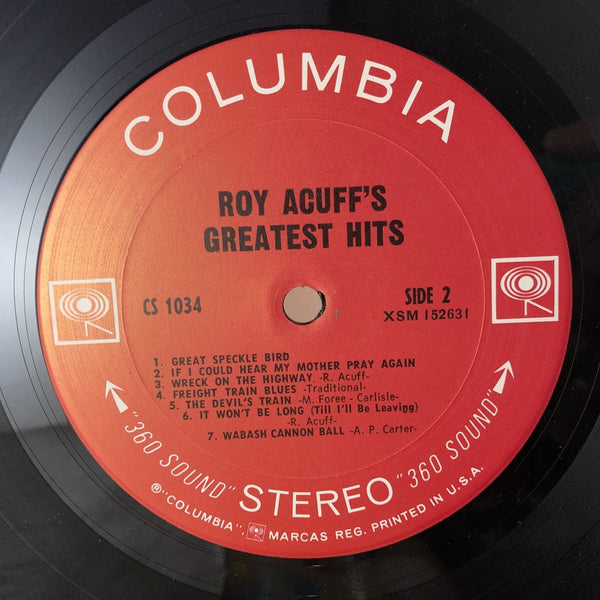 Used Vinyl Roy Acuff - Greatest Hits LP VG++-VG++ USED 10023