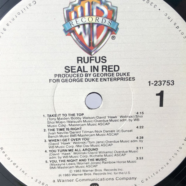 Used Vinyl Rufus - Seal In Red LP NM-VG++ USED 12214