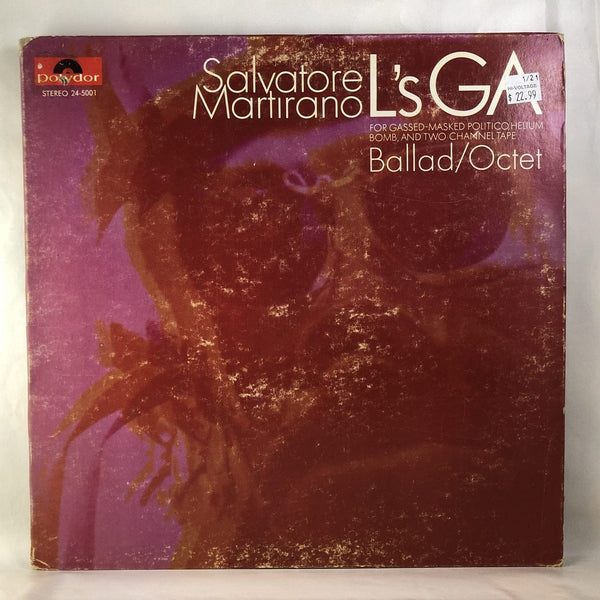 Used Vinyl Salvatore Martirano - L's GA: Ballad-Octet LP VG-VG USED 9931