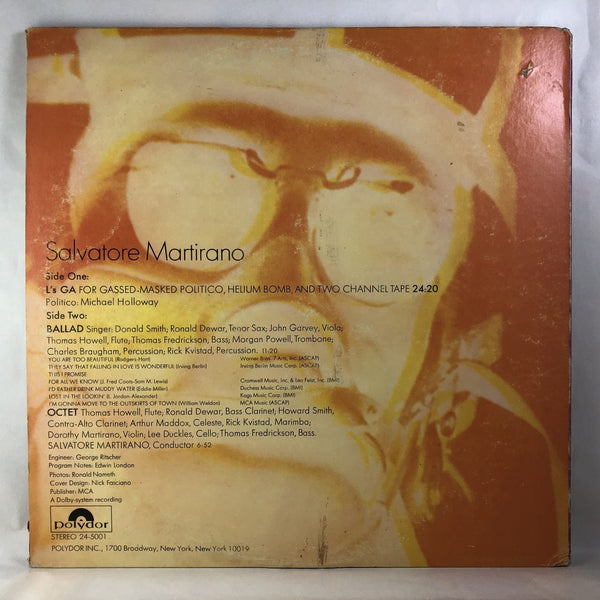 Used Vinyl Salvatore Martirano - L's GA: Ballad-Octet LP VG-VG USED 9931