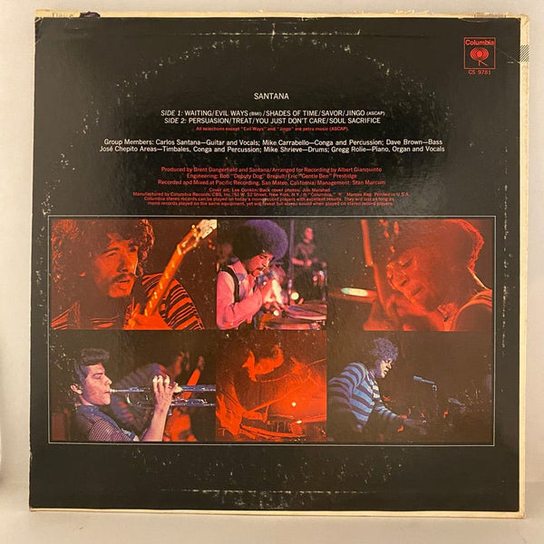 Used Vinyl Santana – Santana LP USED VG++/VG 1970 Pressing J071424-06
