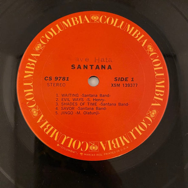 Used Vinyl Santana – Santana LP USED VG++/VG 1970 Pressing J071424-06