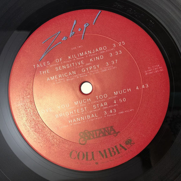 Used Vinyl Santana - Zebop LP VG++-VG+ USED 10717