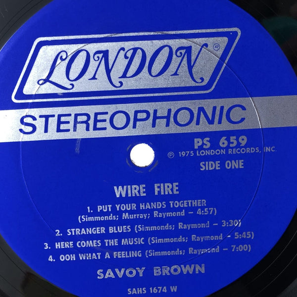 Used Vinyl Savoy Brown Feat. Kim Simmonds - Wire Fire LP Promo NM-VG++ USED 12072