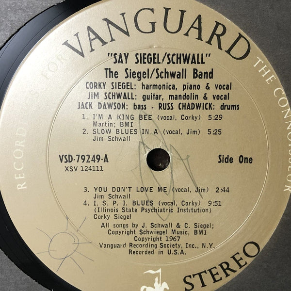 Used Vinyl Say Siegel-Schwall - Self Titled LP VG+-G USED 13261