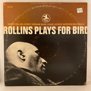 Used Vinyl Sonny Rollins – Rollins Plays For Bird LP USED NM/VG 1972 Pressing J071224-04