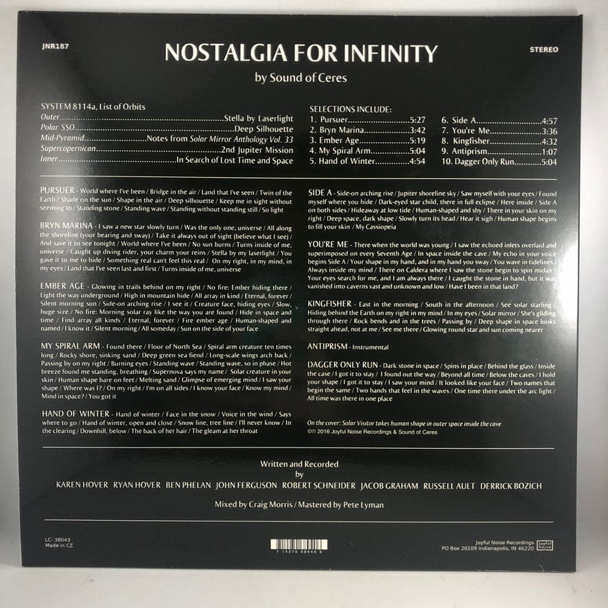 Sound Of Ceres - Nostalgia For Infinity LP VG++/VG+ USED