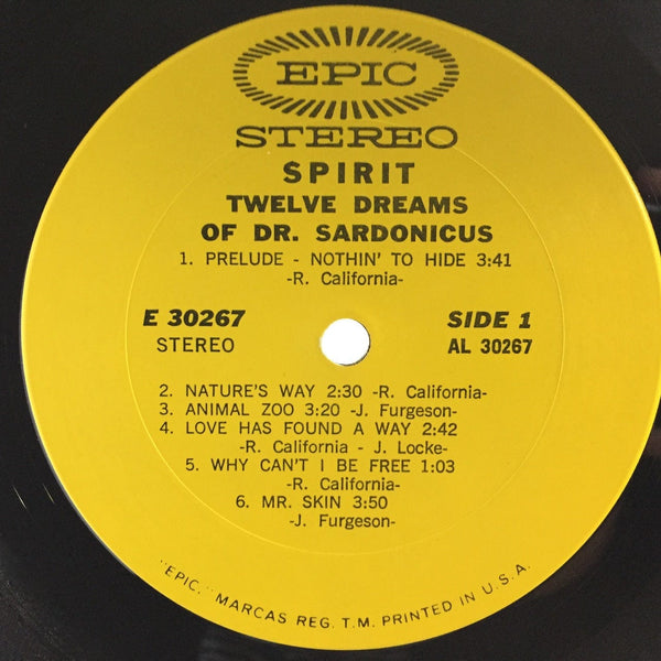 Used Vinyl Spirit - Twelve Dreams of Dr. Sardonicus LP NM-VG++ USED V2 8213