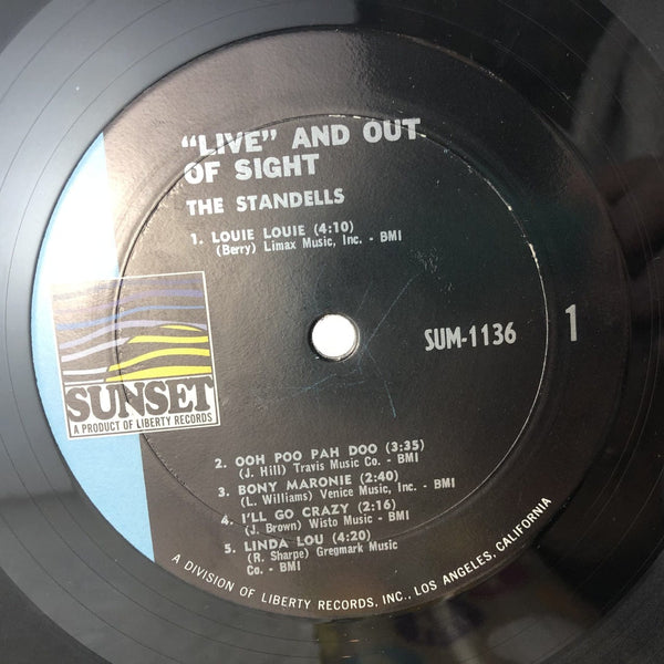 Used Vinyl Standells - "Live" and Out of Sight LP VG++-VG+ USED 10412