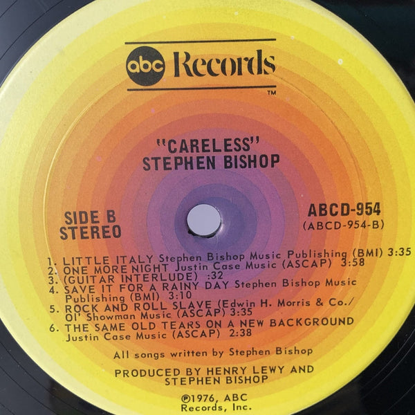 Used Vinyl Stephen Bishop - Careless LP VG+-VG++ USED 12246