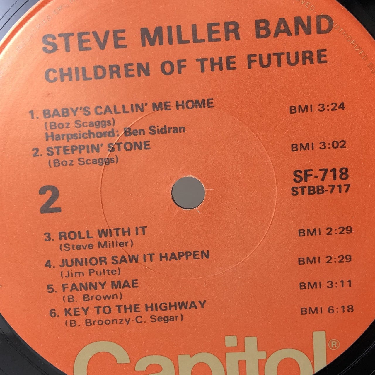 Steve Miller Band - Children of the Future LP VG+-G USED – Hi