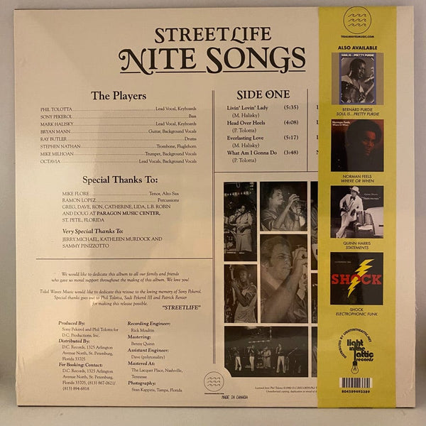 Used Vinyl Streetlife – Nite Songs LP USED NOS STILL SEALED 180 Gram J051523-25