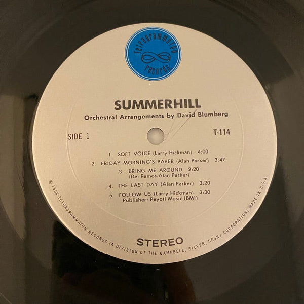 Used Vinyl Summerhill – Summerhill LP USED NM/VG+ 1968 Pressing J092124-10