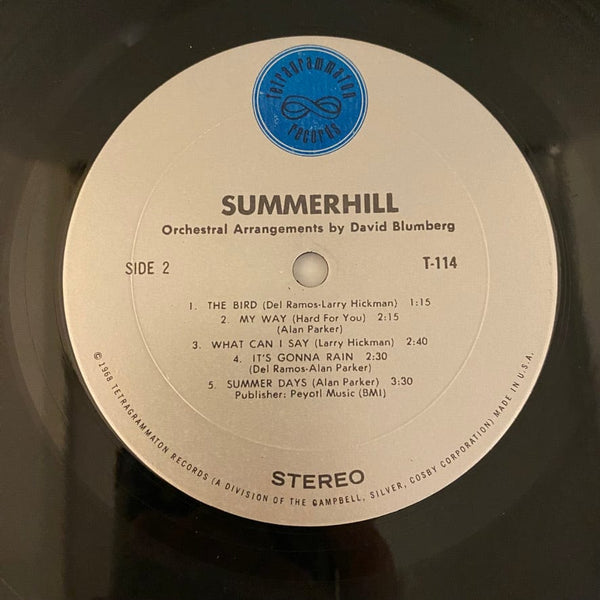 Used Vinyl Summerhill – Summerhill LP USED NM/VG+ 1968 Pressing J092124-10
