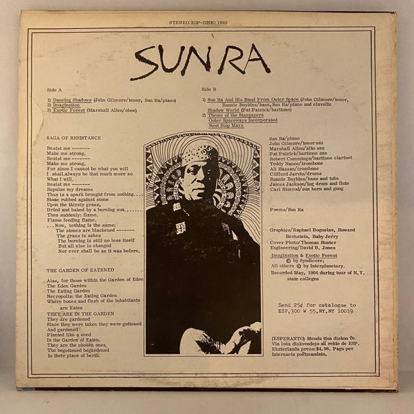 Used Vinyl Sun Ra – Nothing Is... LP USED VG/VG+ 1970 Pressing ESP Disk J071224-12