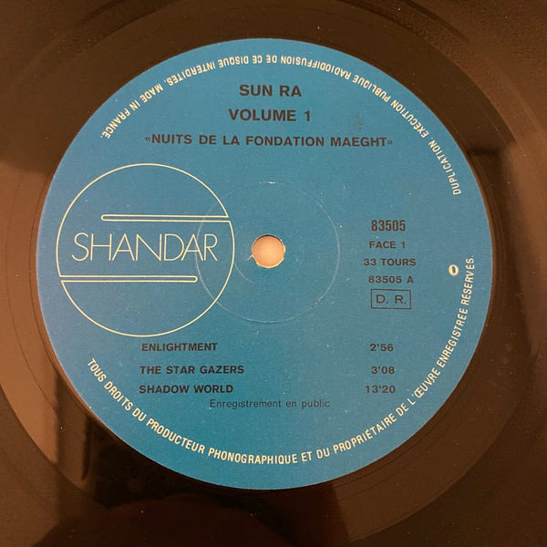 Used Vinyl Sun Ra – Nuits De La Fondation Maeght Volume 1 LP USED NM/VG 1972 French Pressing J071224-08